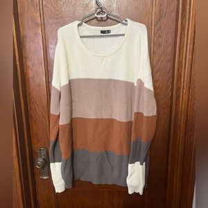 Ampersand colorblock sweater XXXL